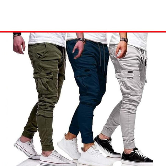 Pack Of 3 Cargo Trousers For Men