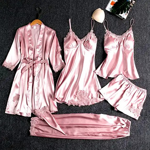 5 piece night suit for women's and girls wear