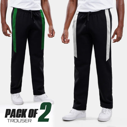 Pack of 2 Men's Terry Trousers - Comfortable Fit, Available from Small to XXL