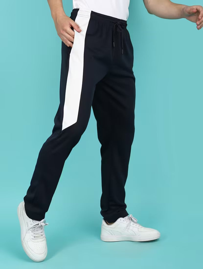 Men's Slim Fit Track Pants - Side Stripe Comfort for Active Lifestyle